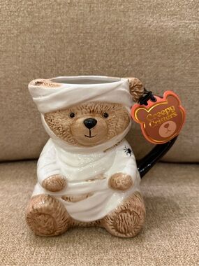 Teddy Bear Mummy Zombie Halloween Fall Mug Creepy Critters Brand New Never Used